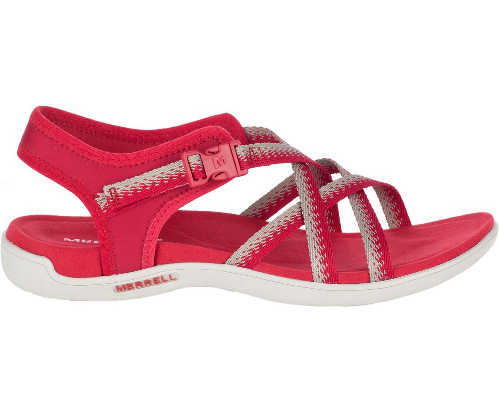 Merrell Sandals Red - District Muri Lattice - Womens 09WQCYUJN